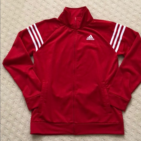 boys red adidas jacket